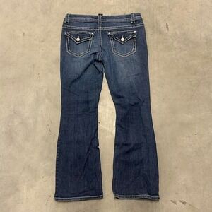 Y2K Bootcut Low Rise Flared Embroidered Jeans‎